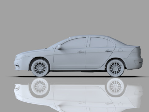 Mitsubishi Lancer Fortis TW-Spec 2013 HQ interior 3Dモデル