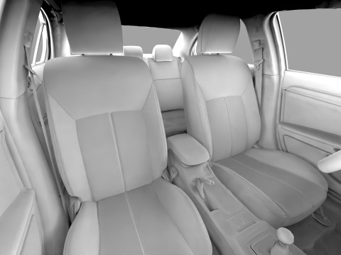 Mitsubishi Lancer Fortis TW-Spec 2013 HQ interior 3Dモデル