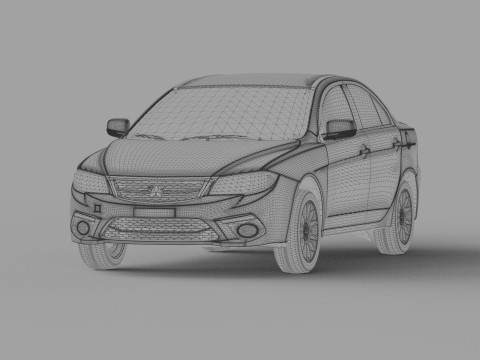 Mitsubishi Lancer Fortis TW-Spec 2013 HQ interior 3Dモデル