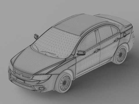 Mitsubishi Lancer Fortis TW-Spec 2013 HQ interior 3Dモデル