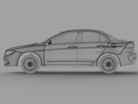Mitsubishi Lancer Fortis TW-Spec 2013 HQ interior 3Dモデル