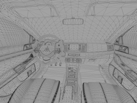 Mitsubishi Lancer Fortis TW-Spec 2013 HQ interior 3Dモデル