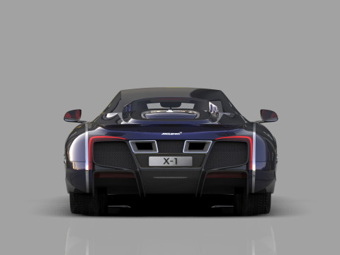 McLaren X-1 Concept 2012 HQinterior 3D Model