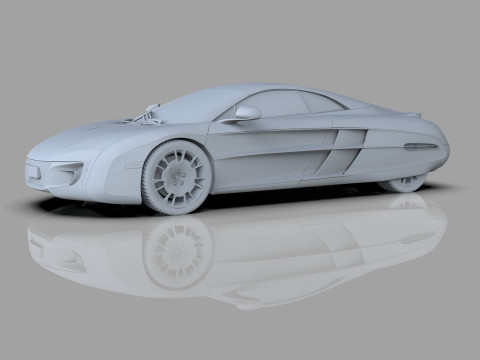 McLaren X-1 Concept 2012 HQinterior 3D Model