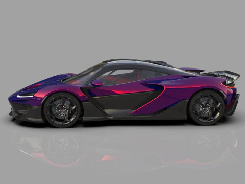 McLaren W1 2025 HQ interior 3D Model