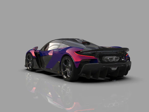 McLaren W1 2025 HQ interior 3D Model