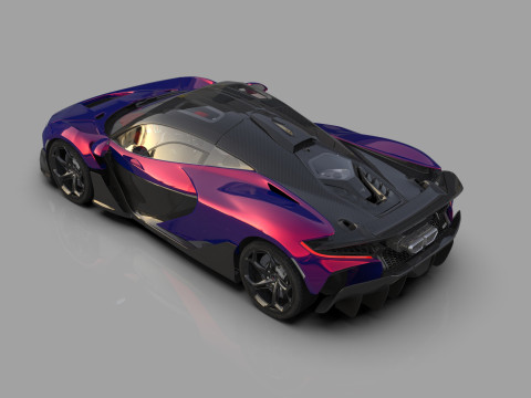 McLaren W1 2025 HQ interior 3D Модель