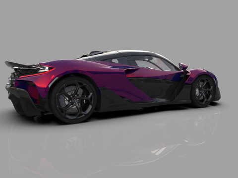 McLaren W1 2025 HQ interior 3D Модель