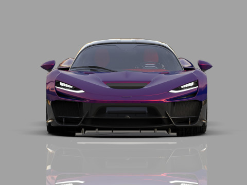 McLaren W1 2025 HQ interior 3D Модель