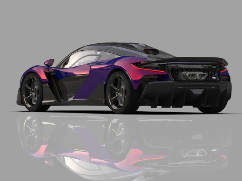 McLaren W1 2025 HQ interior 3D Модель