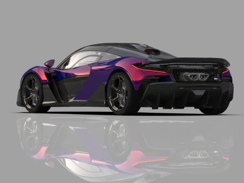 McLaren W1 2025 HQ interior 3D Model