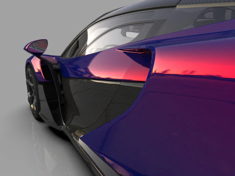 McLaren W1 2025 HQ interior 3D Model