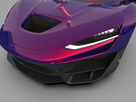 McLaren W1 2025 HQ interior 3D Модель
