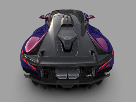 McLaren W1 2025 HQ interior 3D Model
