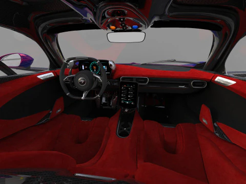 McLaren W1 2025 HQ interior 3D Model