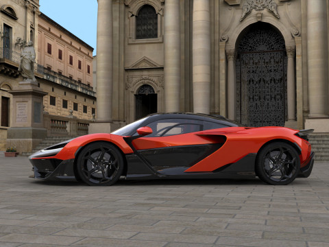 McLaren W1 2025 HQ interior 3D Модель