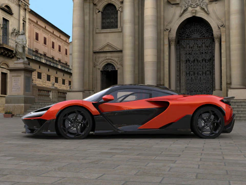 McLaren W1 2025 HQ interior 3D Model