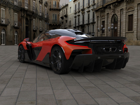 McLaren W1 2025 HQ interior 3D Модель