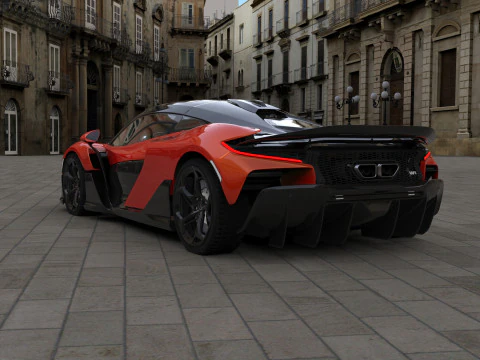 McLaren W1 2025 HQ interior 3D Model