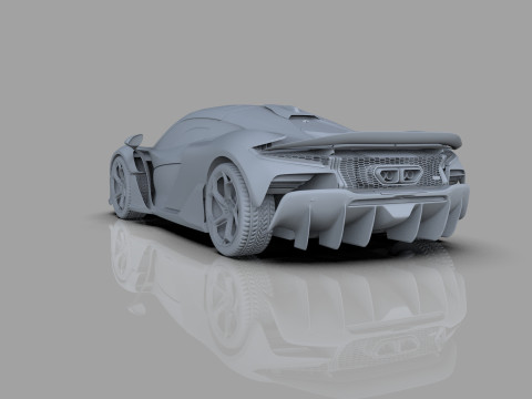 McLaren W1 2025 HQ interior 3D Модель