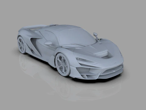 McLaren W1 2025 HQ interior 3D Model