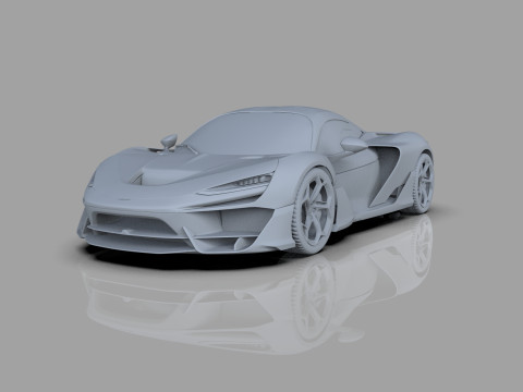McLaren W1 2025 HQ interior 3D Модель