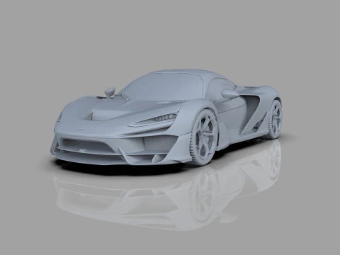 McLaren W1 2025 HQ interior 3D Model