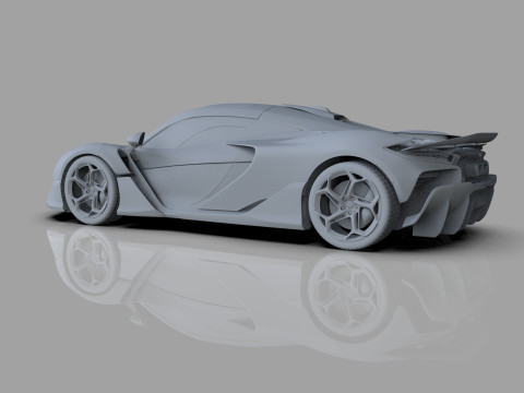 McLaren W1 2025 HQ interior 3D Модель