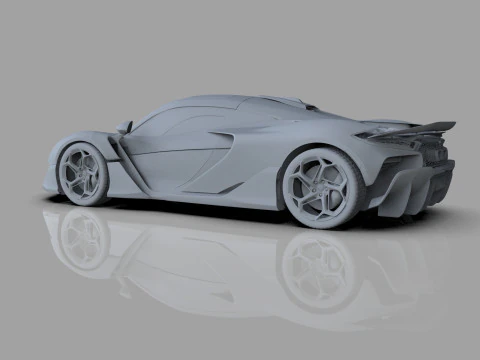 McLaren W1 2025 HQ interior 3D Model