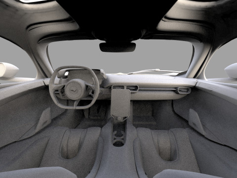 McLaren W1 2025 HQ interior 3D Модель