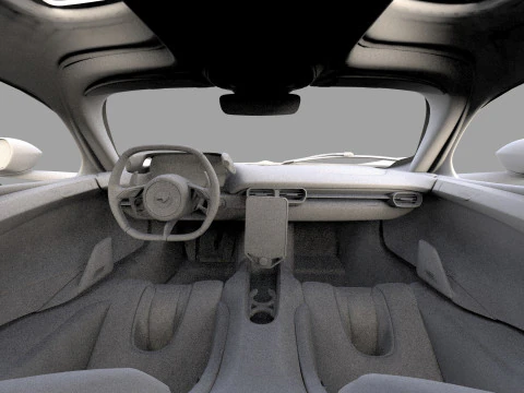 McLaren W1 2025 HQ interior 3D Model