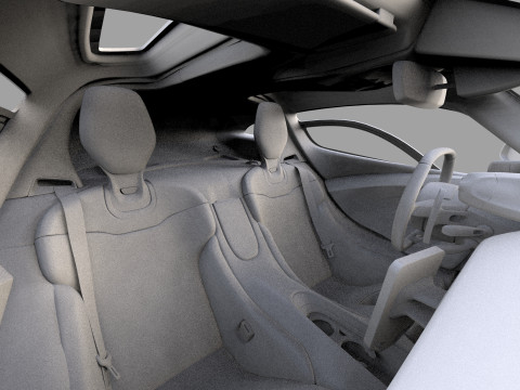 McLaren W1 2025 HQ interior 3D Модель