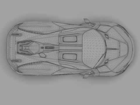 McLaren W1 2025 HQ interior 3D Модель