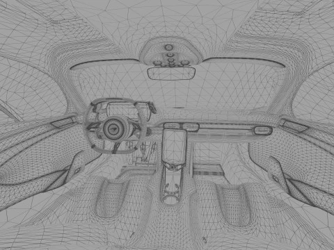McLaren W1 2025 HQ interior 3D Model
