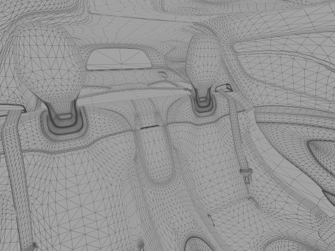 McLaren W1 2025 HQ interior 3D Модель