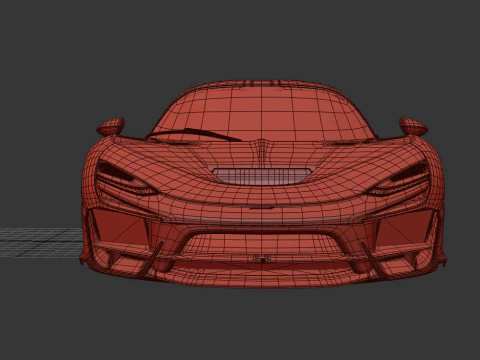McLaren W1 2025 HQ interior 3D Model