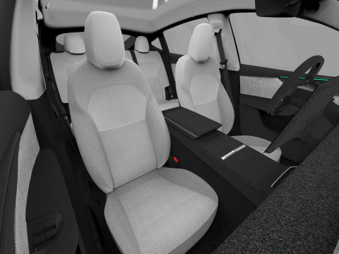 Tesla Model Y 2025 HQinterior Model 3D
