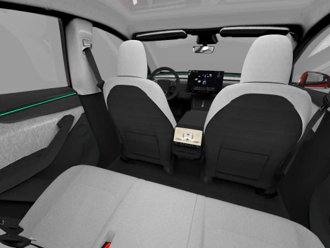 Tesla Model Y 2025 HQinterior 3D Model
