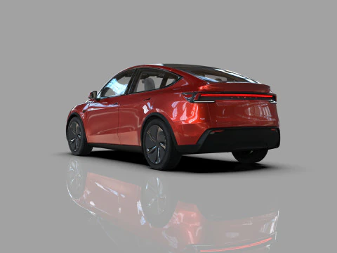 Tesla Model Y 2025 HQinterior 3D Model