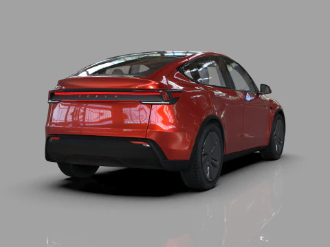 Tesla Model Y 2025 HQinterior 3D Model