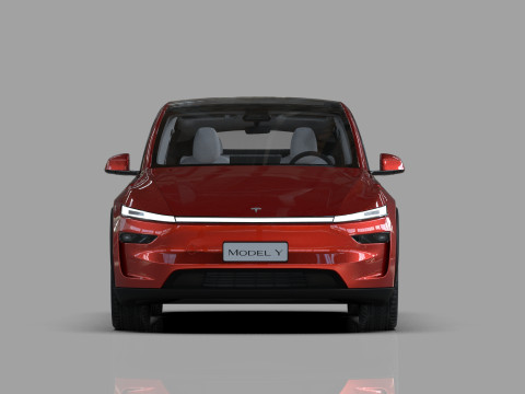 Tesla Model Y 2025 HQinterior Model 3D