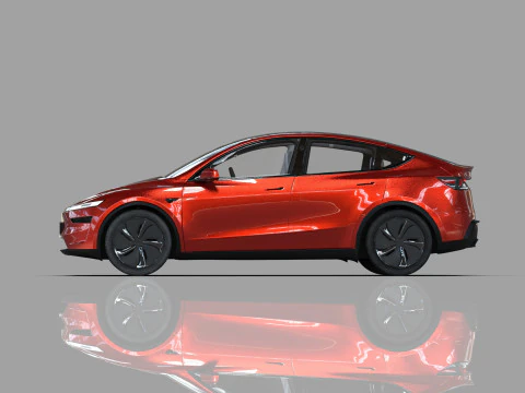 Tesla Model Y 2025 HQinterior 3D Model
