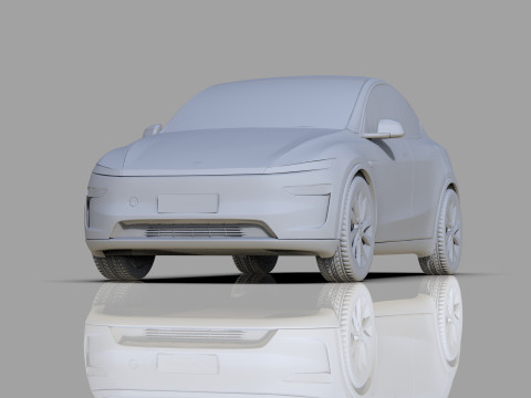 Tesla Model Y 2025 HQinterior Model 3D