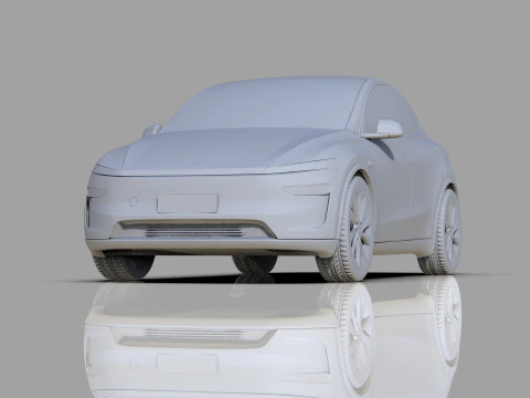 Tesla Model Y 2025 HQinterior 3D Model