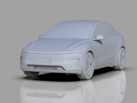 Tesla Model Y 2025 HQinterior 3D Model