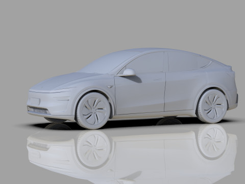 Tesla Model Y 2025 HQinterior Model 3D