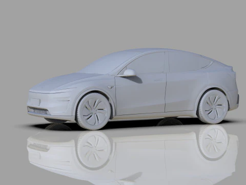 Tesla Model Y 2025 HQinterior 3D Model