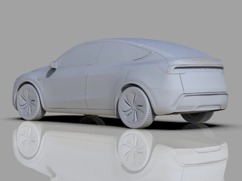 Tesla Model Y 2025 HQinterior 3D Model