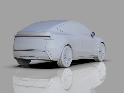 Tesla Model Y 2025 HQinterior 3D Model
