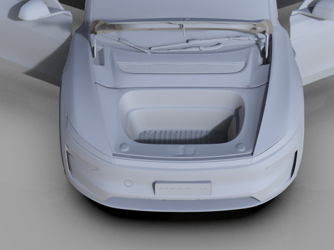 Tesla Model Y 2025 HQinterior Model 3D